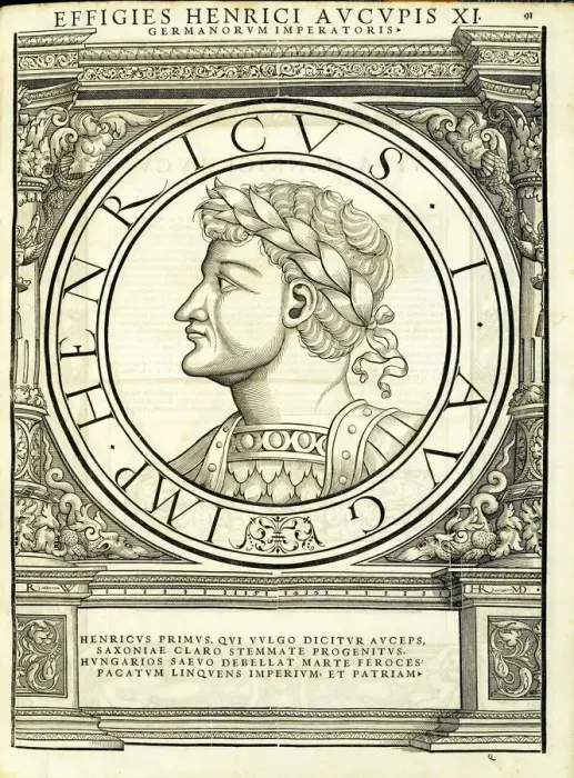 Framed Print : Henricus I Auceps 876 - 936), 1559 Framed Print : Henricus I Auceps 876 - 936), 1559