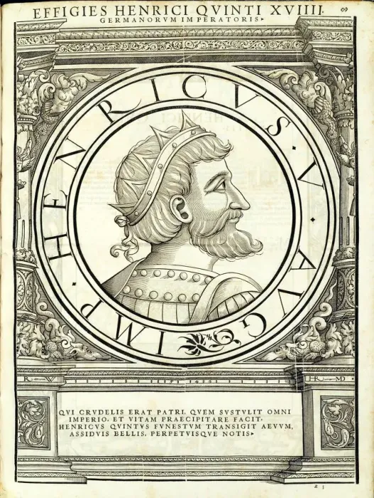 Framed Print : Henricus V (1086 - 1125), 1559 Framed Print : Henricus V (1086 - 1125), 1559