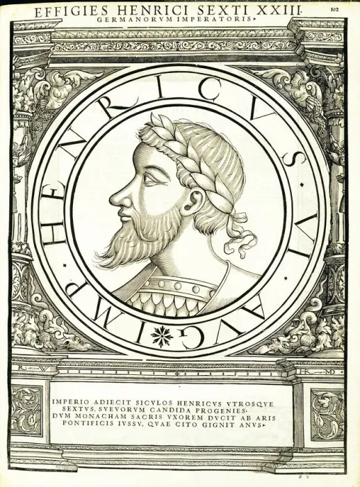 Framed Print : Henricus VI (1165 - 1197), 1559 Framed Print : Henricus VI (1165 - 1197), 1559