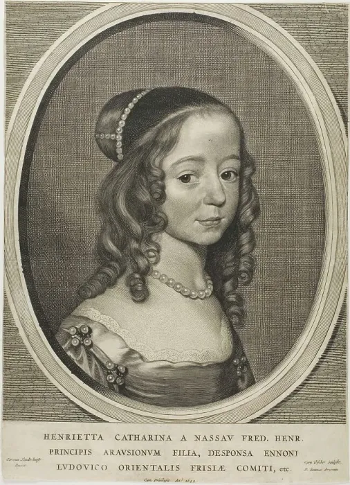 Framed Print : Henrietta Catharina of Nassau, n.d. Creator: Cornelis de Visscher Framed Print : Henrietta Catharina of Nassau, n.d. Creator: Cornelis de Visscher