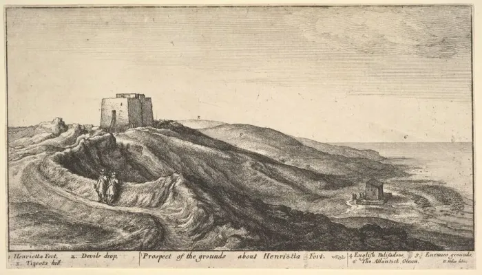 Framed Print : Henrietta Fort, ca. 1670. Creator: Wenceslaus Hollar Framed Print : Henrietta Fort, ca. 1670. Creator: Wenceslaus Hollar