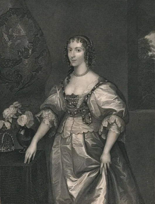 Framed Print : Henrietta Maria, Queen of Charles The First, (early-mid 19th century). Creator Framed Print : Henrietta Maria, Queen of Charles The First, (early-mid 19th century). Creator