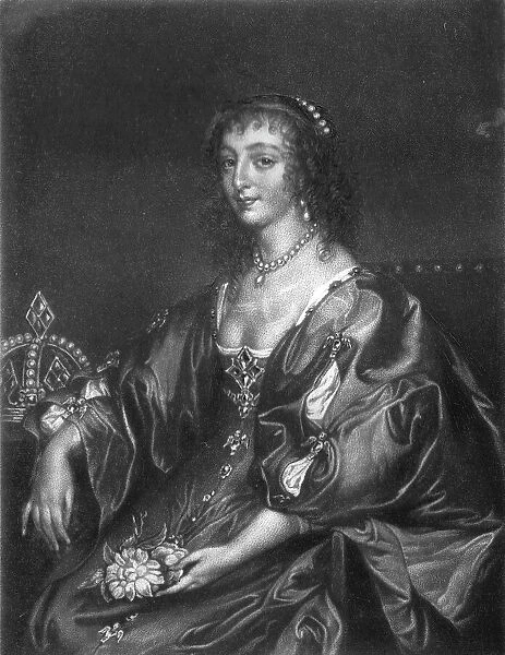 'Henrietta Maria, Queen of Charles I.; Obit 1669'. Creator: Unknown