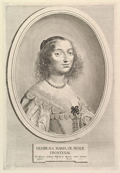 Henriette-Marie de Buade-Frontenac, 1641. Creator: Claude Mellan