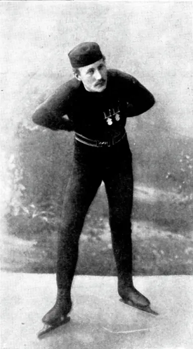 Framed Print : Henrik Lindahl, champion skater, 1895. Creators: Unknown, Hilda Tulin Framed Print : Henrik Lindahl, champion skater, 1895. Creators: Unknown, Hilda Tulin