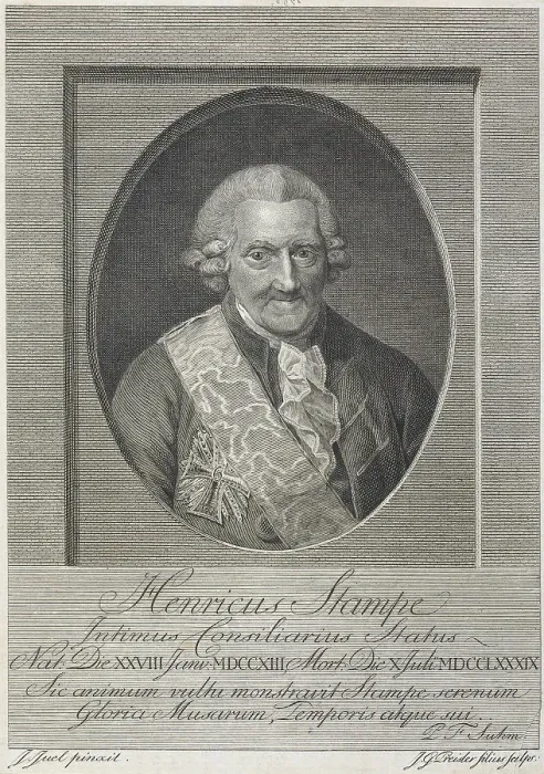 Framed Print : Henrik Stampe, 1793. Creator: Johann Georg Preissler Framed Print : Henrik Stampe, 1793. Creator: Johann Georg Preissler
