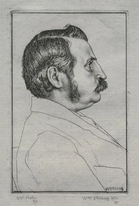 Framed Print : Henry Austin Dobson, No. 2, 1894. Creator: William Strang (British, 1859-1921) Framed Print : Henry Austin Dobson, No. 2, 1894. Creator: William Strang (British, 1859-1921)