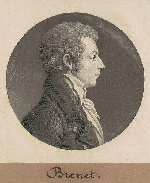 Henry Brunet, 1808. Creator: Charles Balthazar Julien Fevret de Saint-Memin