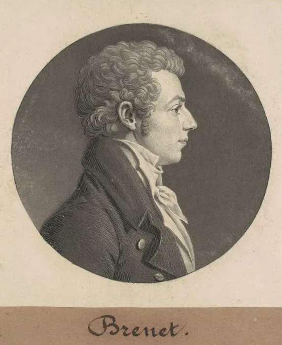 Framed Print : Henry Brunet, 1808. Creator: Charles Balthazar Julien Fevret de Saint-Memin Framed Print : Henry Brunet, 1808. Creator: Charles Balthazar Julien Fevret de Saint-Memin