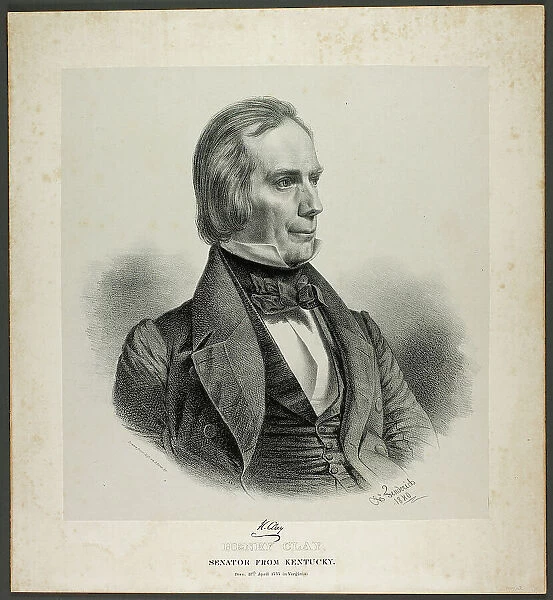 Henry Clay, Senator from Kentucky, 1840. Creator: Charles Fenderich