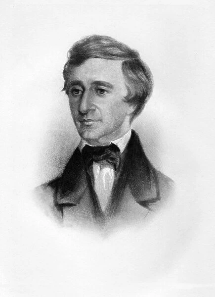 Henry David Thoreau, pub. c1854. Creator: Samuel Worcester Rowse (1822 - 1901)