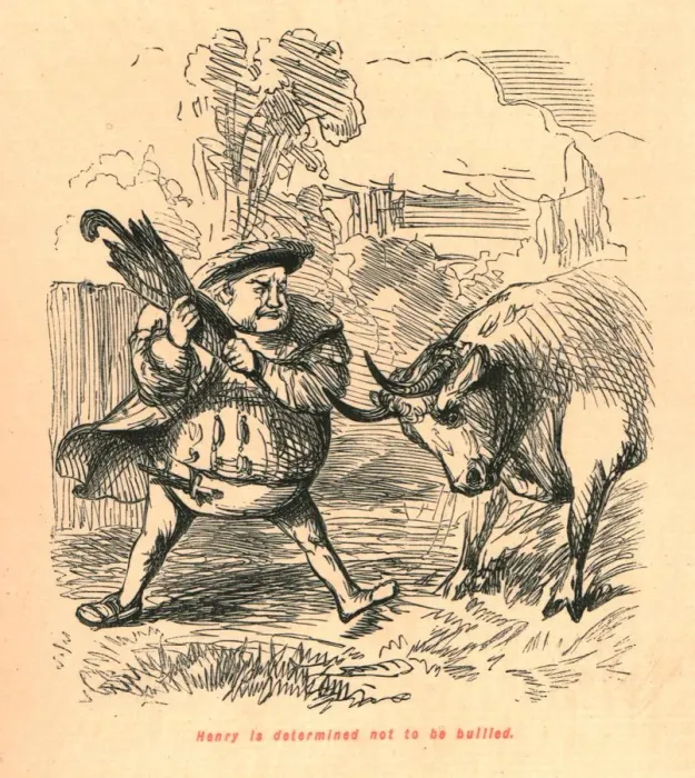 Framed Print : Henry is determined not to be bullied, 1897. Creator: John Leech Framed Print : Henry is determined not to be bullied, 1897. Creator: John Leech