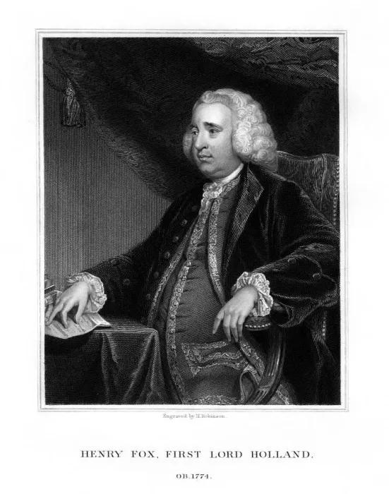 Framed Print : Henry Fox, 1st Baron Holland, Whig statesman, (1832). Artist: H Robinson Framed Print : Henry Fox, 1st Baron Holland, Whig statesman, (1832). Artist: H Robinson
