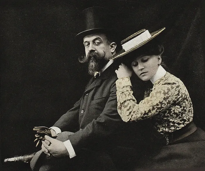 Framed Print : Henry Gauthier-Villars, called 'Willy' (1859-1931) and Colette (1873-1954), from 'Revue... 1902. Creator: Photo studio M. Ducourau Framed Print : Henry Gauthier-Villars, called 'Willy' (1859-1931) and Colette (1873-1954), from 'Revue... 1902. Creator: Photo studio M. Ducourau
