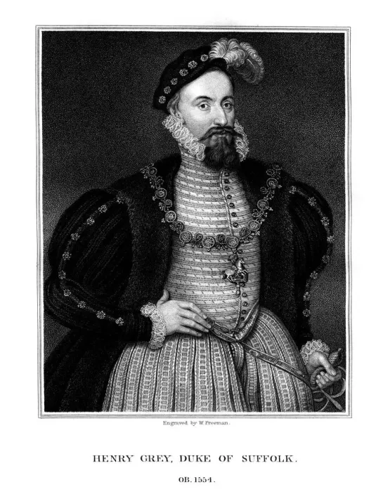Framed Print : Henry Grey, 1st Duke of Suffolk, English nobleman, (1826). Artist: W Freeman Framed Print : Henry Grey, 1st Duke of Suffolk, English nobleman, (1826). Artist: W Freeman