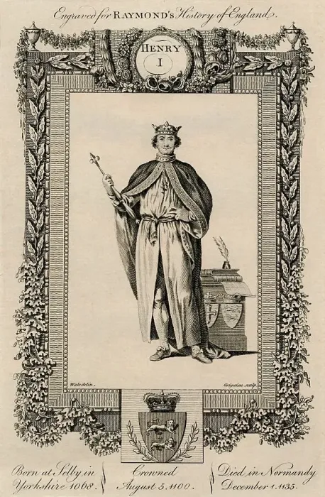 Framed Print : Henry I, (1068-1135), c1787 Framed Print : Henry I, (1068-1135), c1787