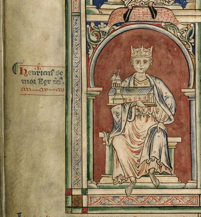 Framed Print : Henry I of England (From the Historia Anglorum, Chronica majora). Artist: Paris, Matthew (c. 1200-1259) Framed Print : Henry I of England (From the Historia Anglorum, Chronica majora). Artist: Paris, Matthew (c. 1200-1259)