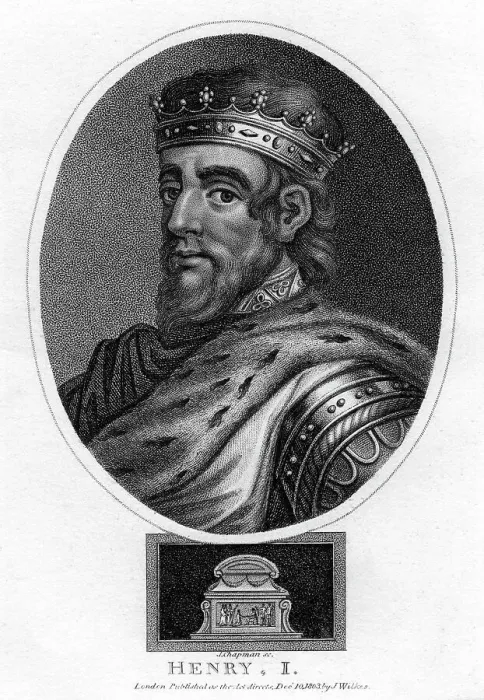 Framed Print : Henry I, King of England, (1803). Artist: J Chapman Framed Print : Henry I, King of England, (1803). Artist: J Chapman