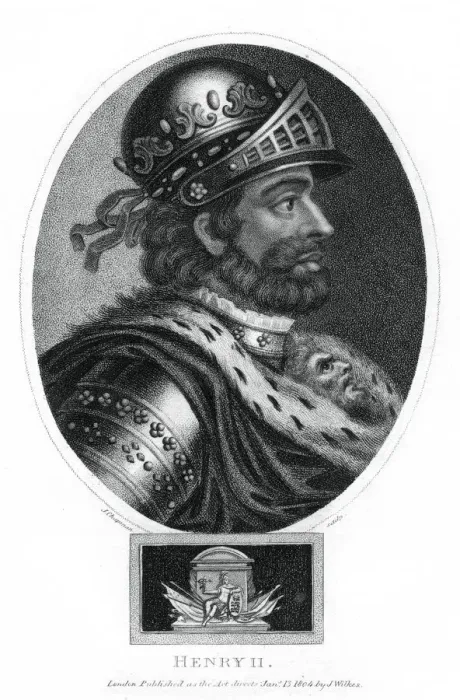 Framed Print : Henry II, King of England, (1804). Artist: J Chapman Framed Print : Henry II, King of England, (1804). Artist: J Chapman