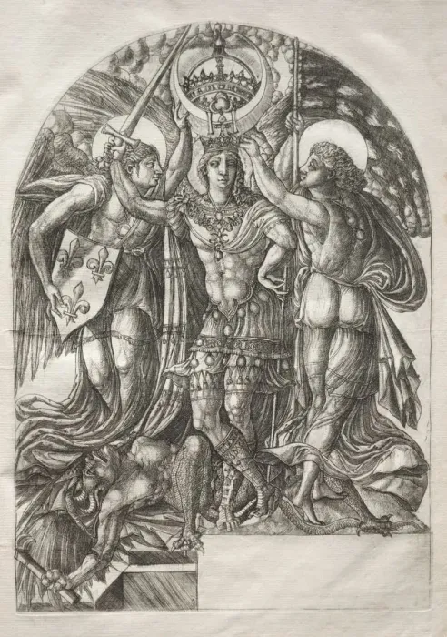 Framed Print : Henry II, King of France, before 1561. Creator: Jean Duvet (French, 1485-1561) Framed Print : Henry II, King of France, before 1561. Creator: Jean Duvet (French, 1485-1561)