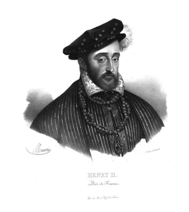 Framed Print : Henry II, King of France, (c1820s). Artist: Maurin Framed Print : Henry II, King of France, (c1820s). Artist: Maurin