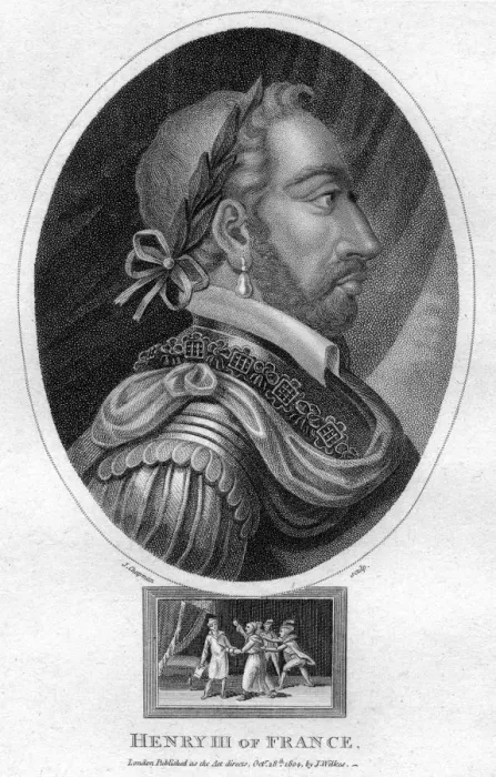 Framed Print : Henry III, King of France, (1804). Artist: J Chapman Framed Print : Henry III, King of France, (1804). Artist: J Chapman