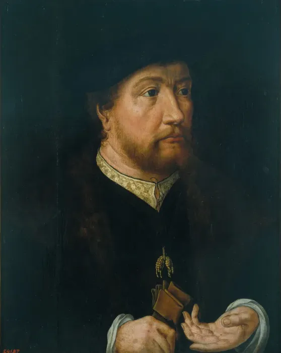 Framed Print : Henry III of Nassau-Breda (1483-1538). Artist: Gossaert, Jan (ca. 1478-1532) Framed Print : Henry III of Nassau-Breda (1483-1538). Artist: Gossaert, Jan (ca. 1478-1532)