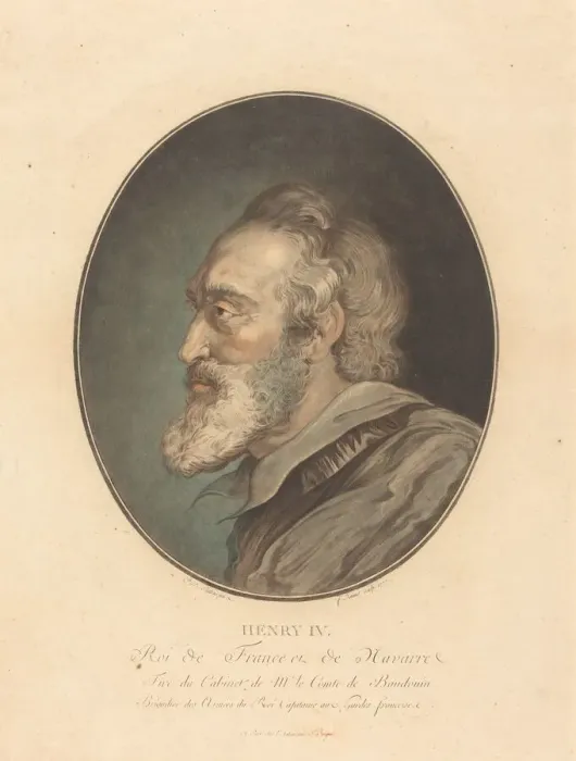 Framed Print : Henry IV, 1777. Creator: Jean Francois Janinet Framed Print : Henry IV, 1777. Creator: Jean Francois Janinet