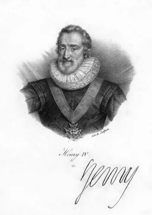 Framed Print : Henry IV of France, (1553-1610). Artist: Delpech Framed Print : Henry IV of France, (1553-1610). Artist: Delpech