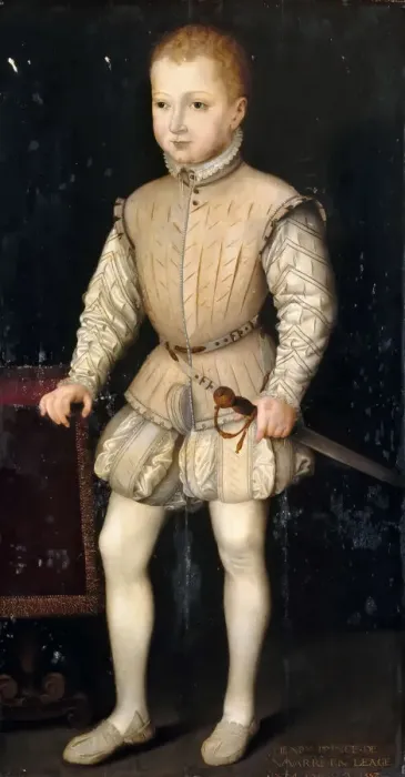 Framed Print : Henry IV of France as Child. Artist: Clouet, Francois (1510-1572) Framed Print : Henry IV of France as Child. Artist: Clouet, Francois (1510-1572)