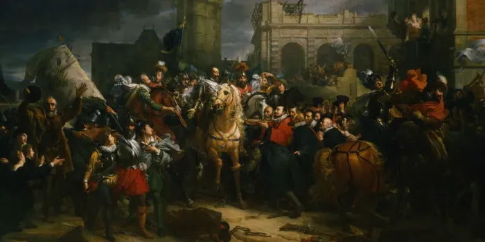 Framed Print : Henry IV of France entering Paris, 22 March 1594 (19th century) Framed Print : Henry IV of France entering Paris, 22 March 1594 (19th century)