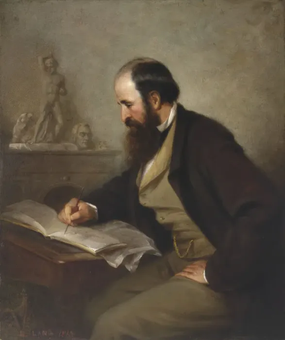Framed Print : Henry Kirke Brown, 1863. Creator: Louis Lang Framed Print : Henry Kirke Brown, 1863. Creator: Louis Lang