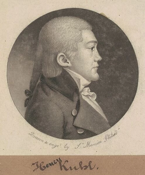 Henry Kuhl, 1802. Creator: Charles Balthazar Julien Fevret de Saint-Memin