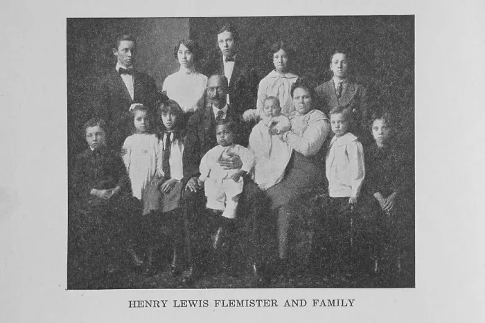 Framed Print : Henry Lewis Flemister and family, 1917. Creator: Unknown Framed Print : Henry Lewis Flemister and family, 1917. Creator: Unknown