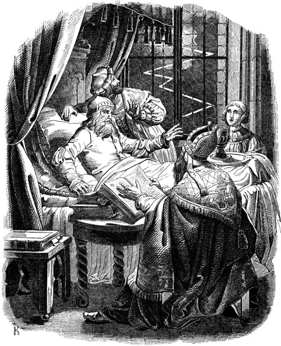 Framed Print : Henry the Lion before his death in Brunswiek, 1840 Framed Print : Henry the Lion before his death in Brunswiek, 1840
