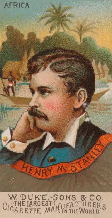 Framed Print : Henry M. Stanley, from the series Great Americans (N76) for Duke brand cigarettes, 1888 Framed Print : Henry M. Stanley, from the series Great Americans (N76) for Duke brand cigarettes, 1888