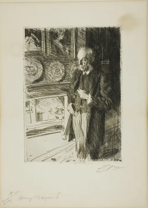 Framed Print : Henry Marquand, 1893. Creator: Anders Leonard Zorn Framed Print : Henry Marquand, 1893. Creator: Anders Leonard Zorn