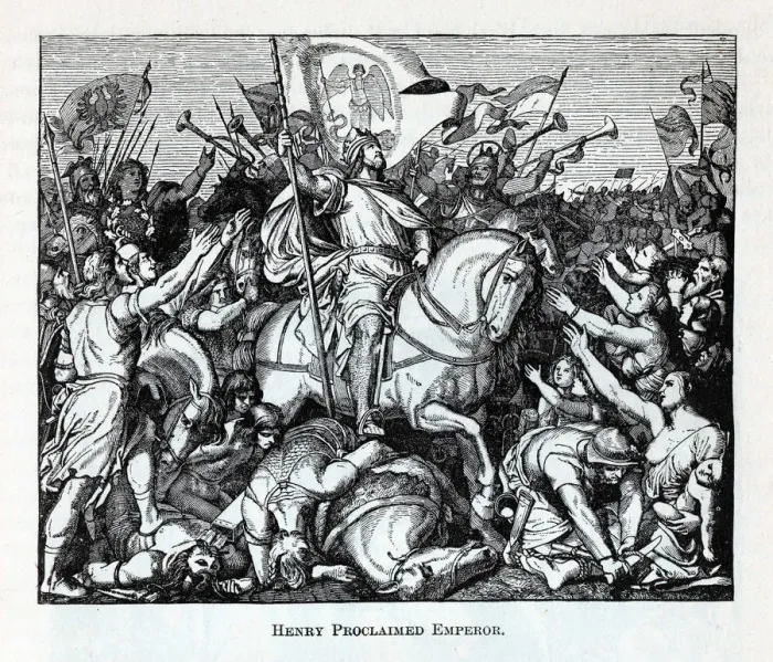 Framed Print : Henry Proclaimed Emperor, 1882. Artist: Anonymous Framed Print : Henry Proclaimed Emperor, 1882. Artist: Anonymous