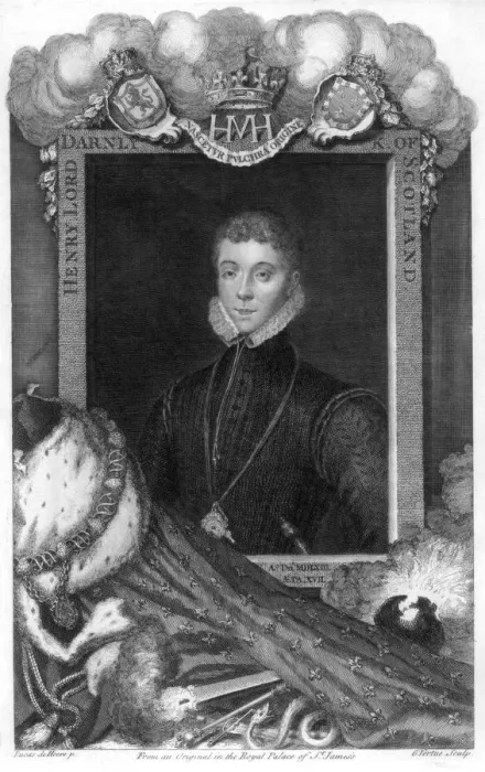 Framed Print : Henry Stewart, Lord Darnley, King Consort of Mary, Queen of Scots, (18th century). Artist: George Vertue Framed Print : Henry Stewart, Lord Darnley, King Consort of Mary, Queen of Scots, (18th century). Artist: George Vertue