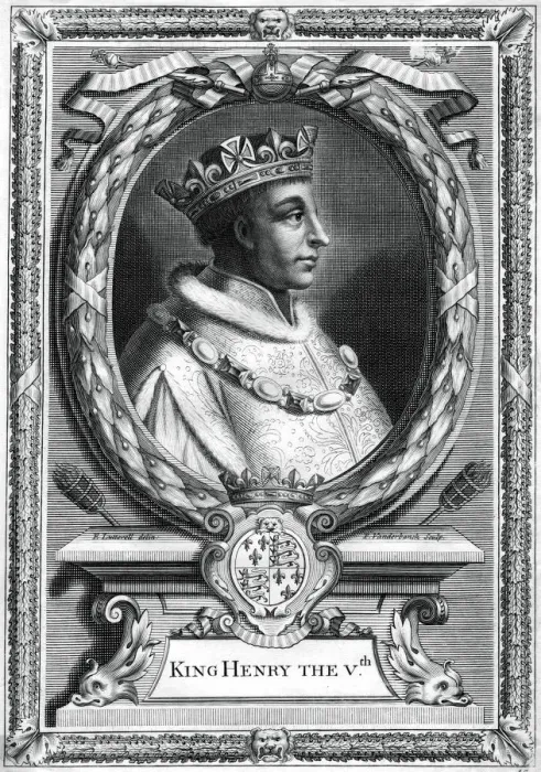 Framed Print : Henry V, King of England. Artist: P Vanderbanck Framed Print : Henry V, King of England. Artist: P Vanderbanck