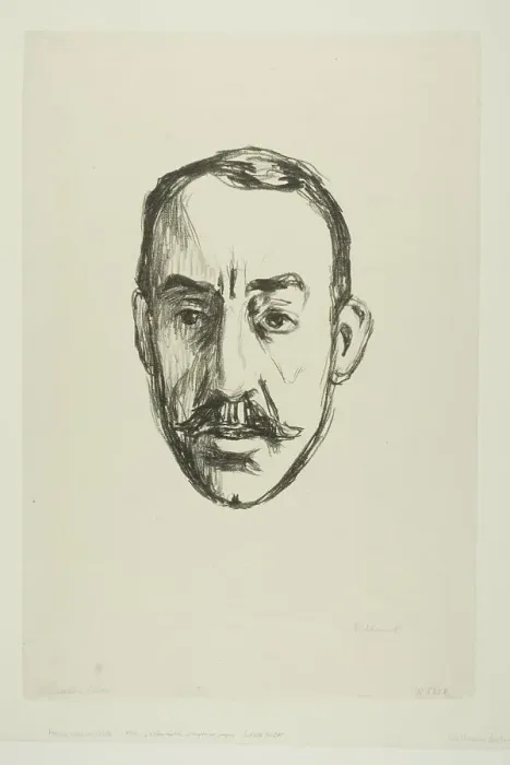 Framed Print : Henry van de Velde, 1906. Creator: Edvard Munch Framed Print : Henry van de Velde, 1906. Creator: Edvard Munch