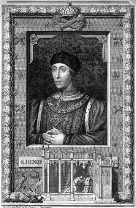 Framed Print : Henry VI of England, (18th century). Artist: George Vertue Framed Print : Henry VI of England, (18th century). Artist: George Vertue