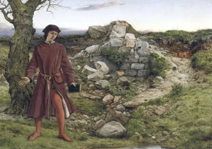 Framed Print : Henry VI at Towton, 1860. Artist Framed Print : Henry VI at Towton, 1860. Artist