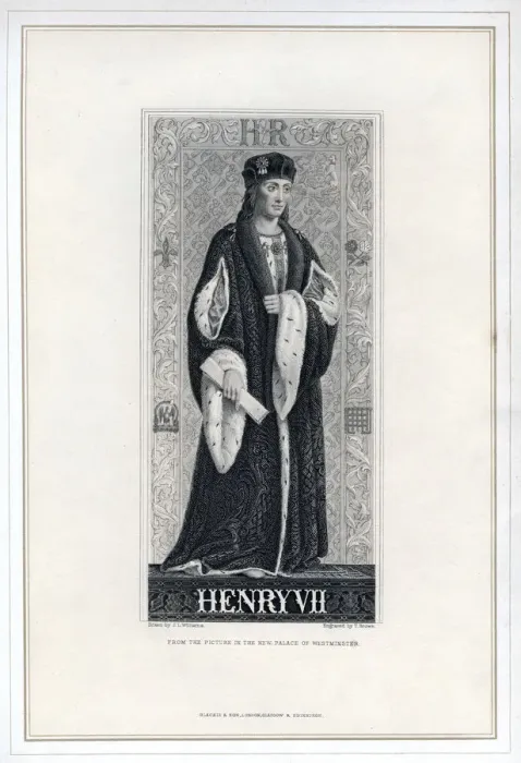 Framed Print : Henry VII of England, (19th century). Artist: T Brown Framed Print : Henry VII of England, (19th century). Artist: T Brown