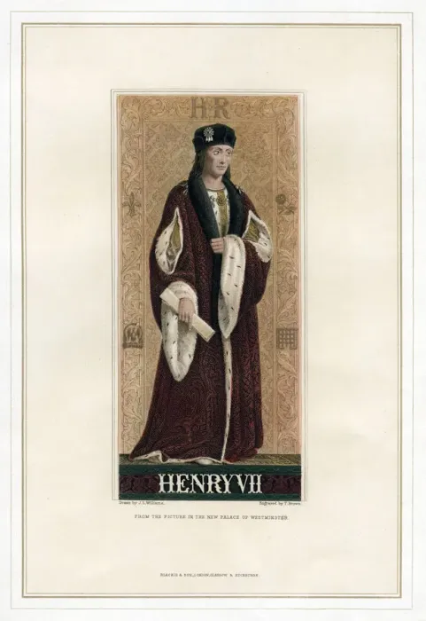 Framed Print : Henry VII, King of England. Artist: T Brown Framed Print : Henry VII, King of England. Artist: T Brown