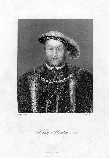 Henry VIII of England, (1491-1547). Artist: Edwards