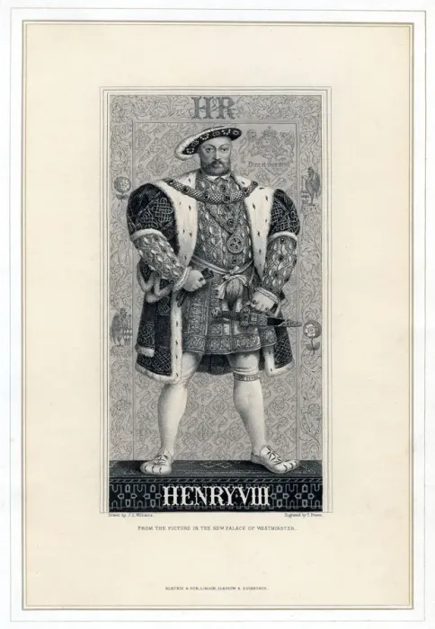 Framed Print : Henry VIII of England, (1491-1547). Artist: T Brown Framed Print : Henry VIII of England, (1491-1547). Artist: T Brown