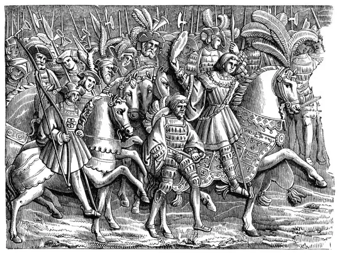Framed Print : Henry VIII in the Field of the Cloth of Gold, 1520, (1870) Framed Print : Henry VIII in the Field of the Cloth of Gold, 1520, (1870)