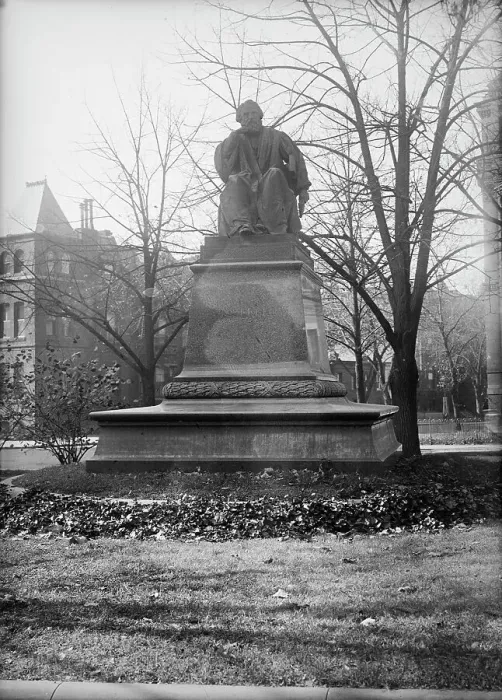 Framed Print : Henry Wadsworth Longfellow - Statue, 1917. Creator: Harris & Ewing. Henry Wadsworth Longfellow - Statue, 1917. Creator: Harris & Ewing Framed Print : Henry Wadsworth Longfellow - Statue, 1917. Creator: Harris & Ewing. Henry Wadsworth Longfellow - Statue, 1917. Creator: Harris & Ewing