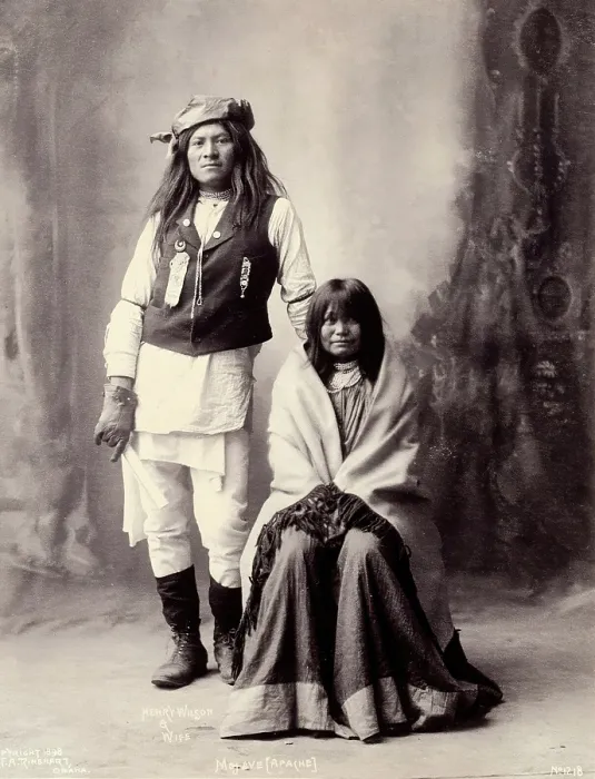 Framed Print : Henry Wilson and his wife, Americans of the Mohave, 1898. Creator: Frank A. Rinehart Framed Print : Henry Wilson and his wife, Americans of the Mohave, 1898. Creator: Frank A. Rinehart